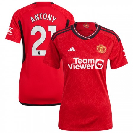 Camiseta de fútbol Manchester United Antony 21 Mujer 1ª equipación 2023-24 Camiseta de fútbol Manchester United Antony 21 Mujer 1ª equipación 2023-24